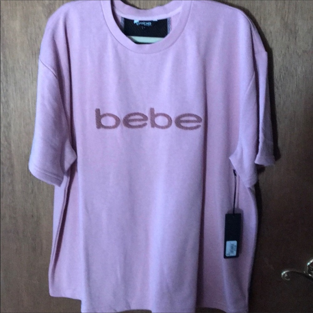 Bebe sparkles logo T-shirt meshed back